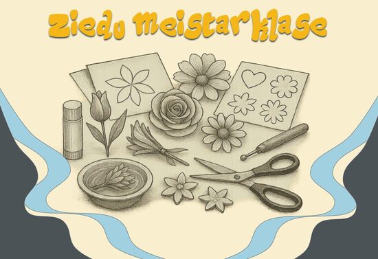 Papīra ziedu meistarklase